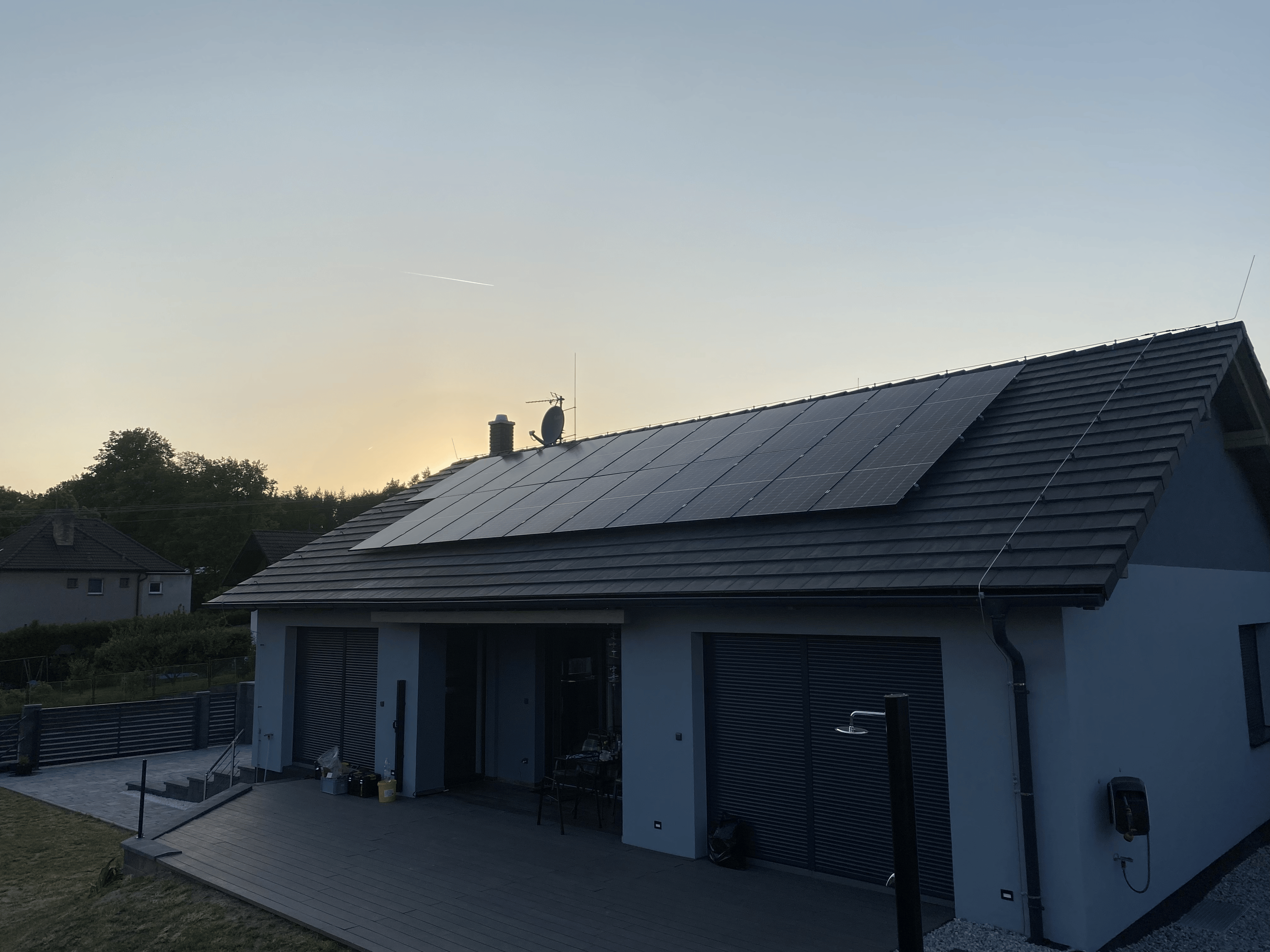 Pozadí solárních panelů